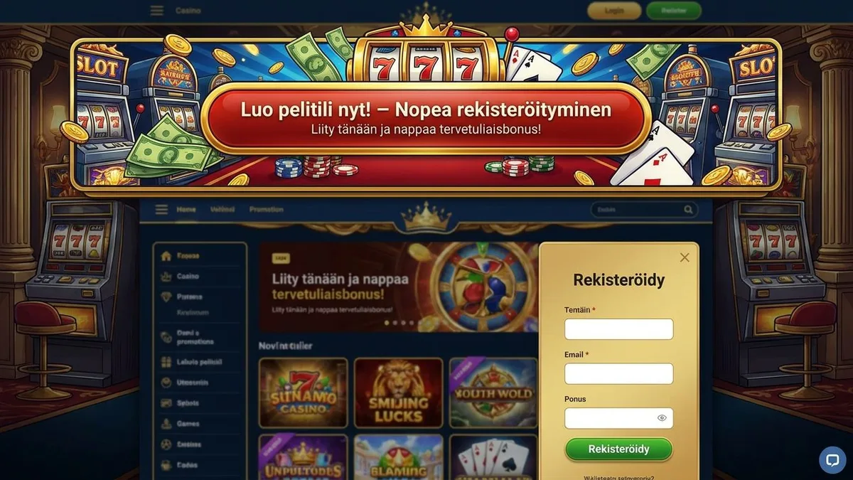 Rekisteröidy bonuksen kanssa
